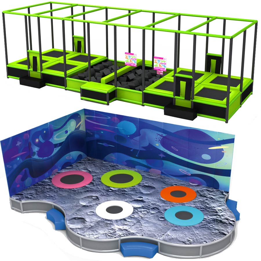 Structure de jeux et trampolines